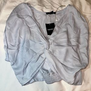 Pale Blue Forever 21 Top